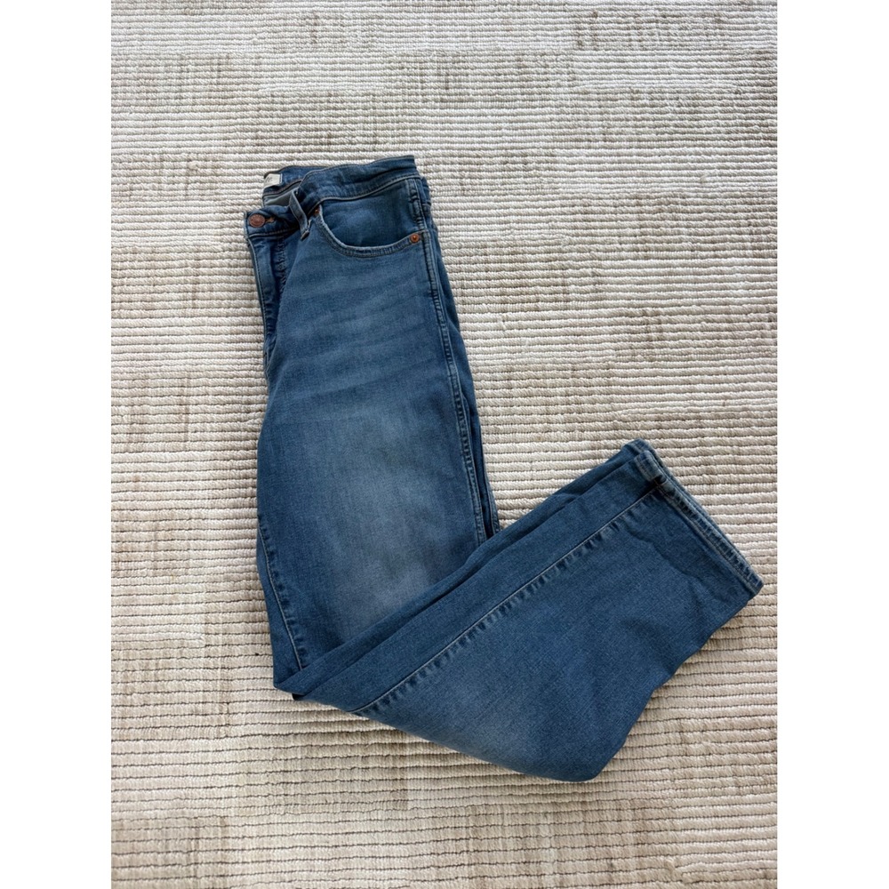Madewell Stovepipe High Rise Straight Leg Jeans Medium Wash Blue Size 30